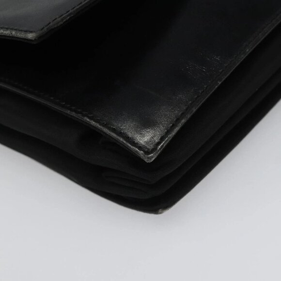 PRADA Hand Bag Nylon Leather Black Auth 112080 - Picture 4 of 16